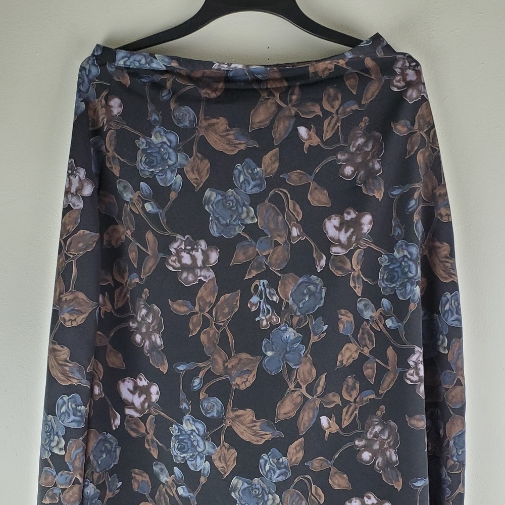 Laura Tyler Floral Vintage Skirt Large Calf-Length